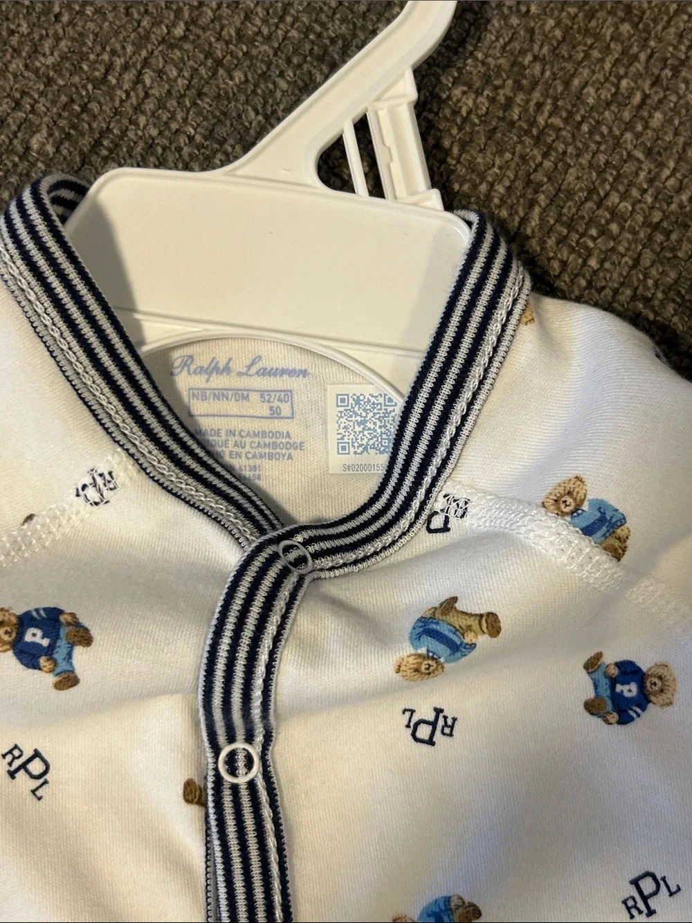Polo Ralph Lauren Baby Boys Bear Cotton Footed Coverall 50%OFF SEND OFFER